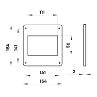 Площадка торцевая 55 х 110 в индивидуальной упаковке 55 ZERNBERG 10205581 00-020558  