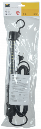 Светильник LED переносной ДРО 2060 IP44 шнур 10м черный IEK LDRO1-2060-04-10-K02