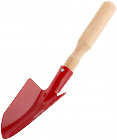 76801 Совок посадочный с деревянной ручкой широкий РОС 