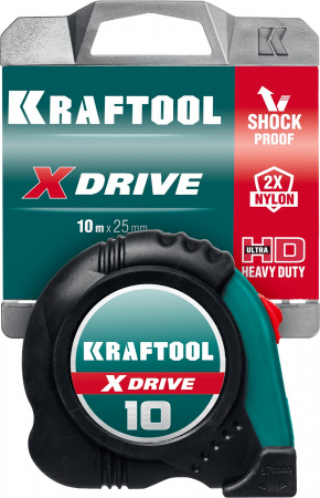 Рулетка X-Drive 10м х 25мм KRAFTOOL 34122-10