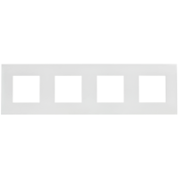 SKANDY Рамка 4-местная SK-F04W арктический белый IEK SK-M42-K01