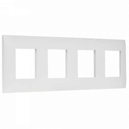 SKANDY Рамка 4-местная SK-F04W арктический белый IEK SK-M42-K01