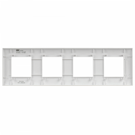 SKANDY Рамка 4-местная SK-F04W арктический белый IEK SK-M42-K01