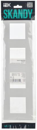 SKANDY Рамка 4-местная SK-F04W арктический белый IEK SK-M42-K01