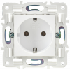 SKANDY Розетка с заземлением без защитных шторок 16А SK-R05W арктический белый IEK SK-R11-16-K01