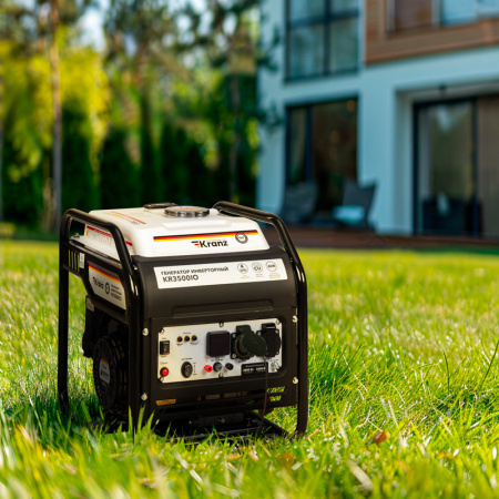 KR-16-1143 Генератор бензиновый инверторный KR3500IO, 3.5кВт. 7л, откр Kranz 