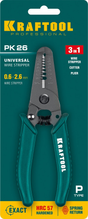 Стриппер многофункциональный PK-26 0.6 - 2.6 мм KRAFTOOL 22660-15_z01