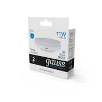 Лампа светодиодная LED 11 Вт 850 лм 6500К AC180-240В GX53 таблетка холодная Elementary GAUSS 83831