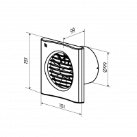 Вентилятор осевой с низким уровнем шума 100 V ZERNBERG 10223471 00-022347  