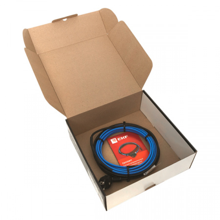 Саморегулирующийся нагревательный кабель 15 Вт/м для обогрева трубопроводов StopFrost Inside 4 м EKF SFI-15-4