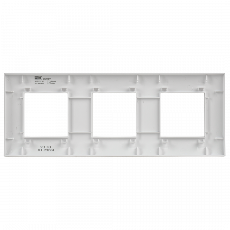 SKANDY Рамка 3-местная SK-F03W арктический белый IEK SK-M32-K01