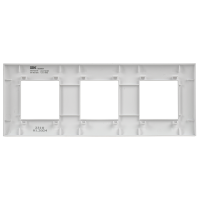 SKANDY Рамка 3-местная SK-F03W арктический белый IEK SK-M32-K01