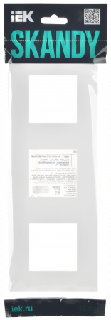 SKANDY Рамка 3-местная SK-F03W арктический белый IEK SK-M32-K01