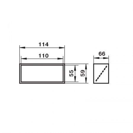 10191451 Соединитель плоских воздуховодов 55 х 110 с обратным клапаном в индивидуальной упаковке 5151 ZERNBERG  00-019145  