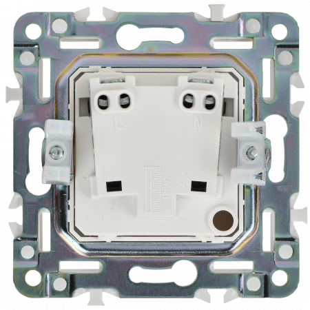 SKANDY Розетка без заземления с защитными шторками 10А SK-R01Bl черный IEK SK-R13-10-K02