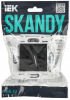 SKANDY Розетка без заземления с защитными шторками 10А SK-R01Bl черный IEK SK-R13-10-K02