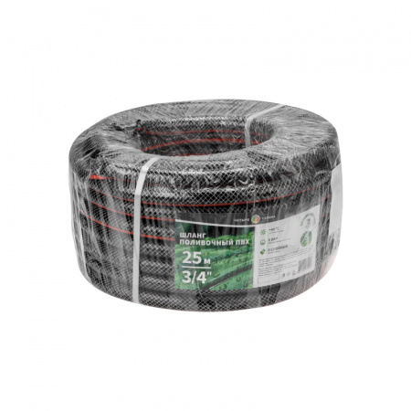 Шланг поливочный ПВХ 3-х слойный армированный 3/4'' 25м Стандарт Четыре сезона REXANT 62-0226