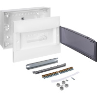 Practibox S Пластиковый щиток Навесной (ЩРн-П) 1X12 Дымчатая дверь Legrand 135611