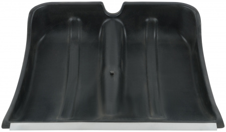 Лопата для уборки снега Профи поликарбонатная черная, алюминиевый черенок, средняя 460х400х1380 мм FIT РОС 68112