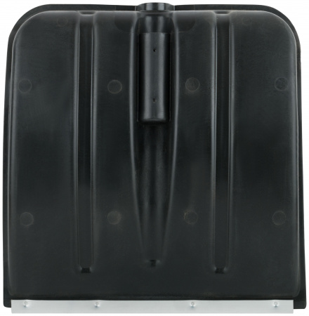 Лопата для уборки снега Профи поликарбонатная черная, алюминиевый черенок, средняя 460х400х1380 мм FIT РОС 68112