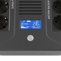 Источник бесперебойного питания line-interactive, Info PDU, 1000 ВА/600 Вт, 1/1.8xSchuko.  LCD, 1х9Aч DKC INFOPDU1000LCD