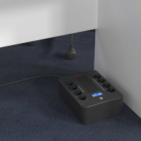 Источник бесперебойного питания line-interactive, Info PDU, 1000 ВА/600 Вт, 1/1.8xSchuko.  LCD, 1х9Aч DKC INFOPDU1000LCD