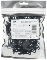 Дюбель-хомут 6х14мм для плоского кабеля нейлон черный (100шт/упак) IEK UDH14-06-14-100-K02