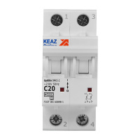 Выключатель автоматический двухполюсный 20А C 4.5кА AC OptiDin BM63-2C20-4.5-УХЛ3 КЭАЗ 326804