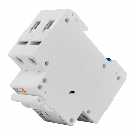 Выключатель автоматический двухполюсный 20А C 4.5кА AC OptiDin BM63-2C20-4.5-УХЛ3 КЭАЗ 326804