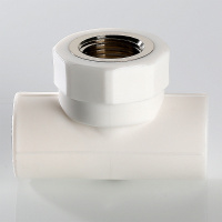 Тройник комбинированный 32 х 3/4' ВР полипропиленовый PPR белый VALTEC VTp.732.0.03205 PV7323205  