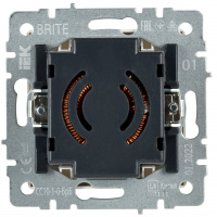 BRITE Светорегулятор поворотно-нажимной 600Вт СС10-1-0-БрБ белый IEK BR-D20-0600-K01