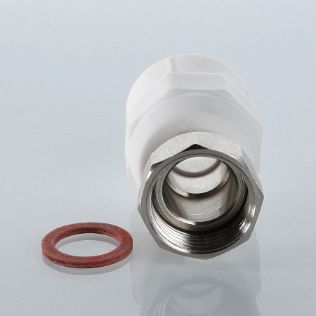 Муфта с накидной гайкой 20 х 3/4' полипропиленовая PPR белая VALTEC VTp.708.0.02005 PV7082005  