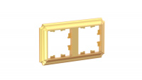 ATLASDESIGN ANTIQUE 2-постовая рамка, универсальная, ЗОЛОТО Systeme Electric ATN101602