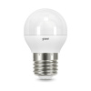 Лампа светодиодная LED 7 Вт 550 лм 4100К AC150-265В E27 шар P45 нейтральный шаговое диммирование выключателем Black GAUSS 105102207-S