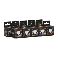 Лампа светодиодная LED 5 Вт 500 лм 3000К DC12В GU5.3 софит MR16 теплая Низковольтная Black Gauss GAUSS 201505105