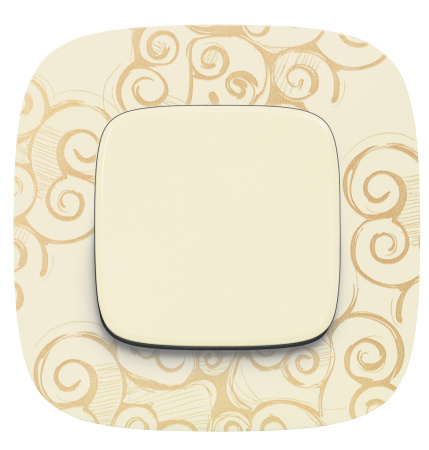 755006 Valena ALLURE Лицевая панель для выключателей одноклавишных Слоновая кость Legrand 