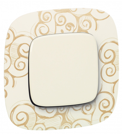 755006 Valena ALLURE Лицевая панель для выключателей одноклавишных Слоновая кость Legrand 