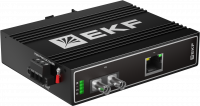 Медиаконвертер 10/100Base-TX в 100Base-X, разъем ST, двойное одномодовое оптоволокно, 1550нм TSX EKF TSX-MC1-1GX1GT-ST