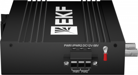 Медиаконвертер 10/100Base-TX в 100Base-X, разъем ST, двойное одномодовое оптоволокно, 1550нм TSX EKF TSX-MC1-1GX1GT-ST