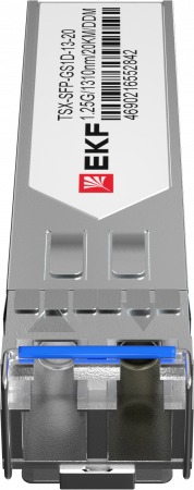 TSX-SFP-GS1D-13-20 Модуль, оптический трансивер SFP 1.25 Гбит одинарное одномодовое оптоволокно передача 1310нм дальность 20км TSX EKF 