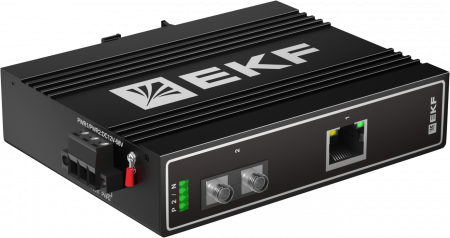 TSX-MC-1GX1GT-FC Медиаконвертер 10/100Base-TX в 100Base-X, разъем FC, двойное одномодовое оптоволокно, 1310нм TSX EKF 