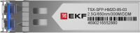 Модуль, оптический трансивер SFP 2.5 Гбит двойное многомодовое оптоволокно 850нм дальность 300м TSX EKF TSX-SFP-HM2D-85-03