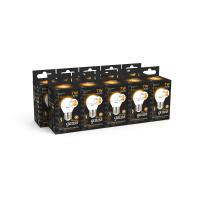 Лампа светодиодная LED 7 Вт 520 лм 3000К AC150-265В E27 шар P45 теплая шаговое диммирование выключателем Black GAUSS 105102107-S