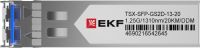 Модуль, оптический трансивер SFP 1.25Гбит двойное одномодовое оптоволокно 1310нм дальность 20км TSX EKF TSX-SFP-GS2D-13-20