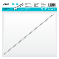 Шинопровод накладной 2м белый (с адаптером питания и заглушкой) однофазный Gauss GAUSS TR102