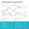Шинопровод накладной 2м белый (с адаптером питания и заглушкой) однофазный Gauss GAUSS TR102