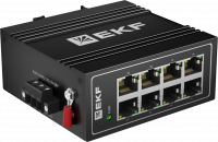 Коммутатор промышленный неуправляемый U-8T, 8 портов 10/100Base-T(X) RJ45, монтаж на динрейку TSX EKF TSX-U-8T