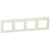 VALENA Рамка 4 поста горизонтальная слоновая кость Legrand 774354