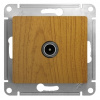 GLOSSA Розетка телевизионная TV 1Дб в рамку дуб Systeme Electric GSL000591