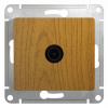 GLOSSA Розетка телевизионная TV 1Дб в рамку дуб Systeme Electric GSL000591